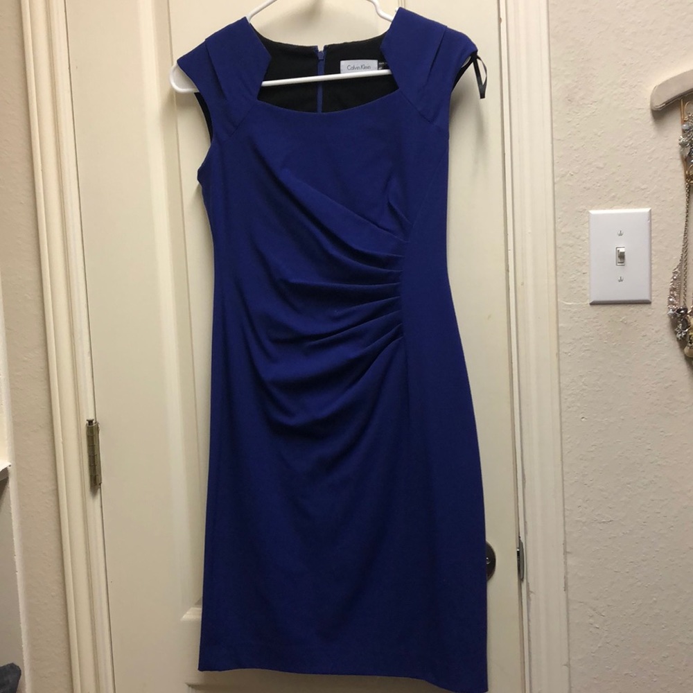 Bold Blue Calvin Klein Dress
